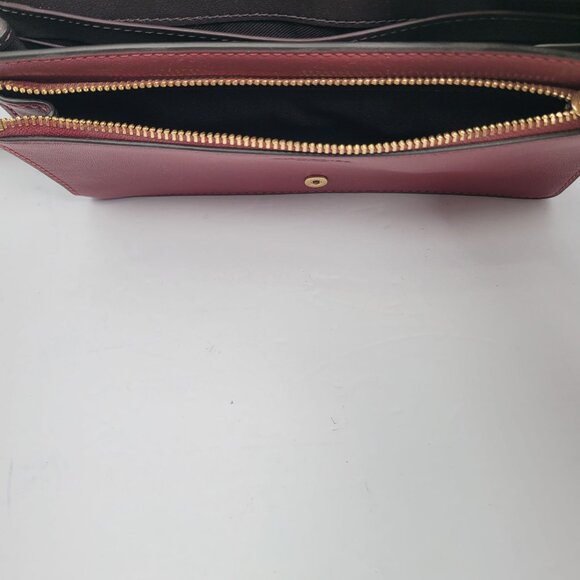 Coach Anna Foldover Clutch in Signature Canvas with Heart Petal Crossbody Bag - Picture 8 of 10